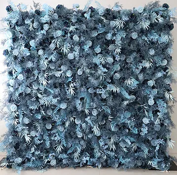Adonis Blue flower wall rental