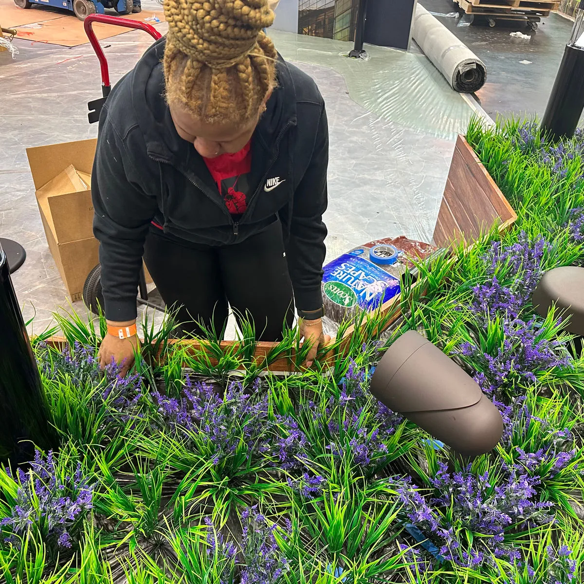 NYC Flower Walls at a corporate event