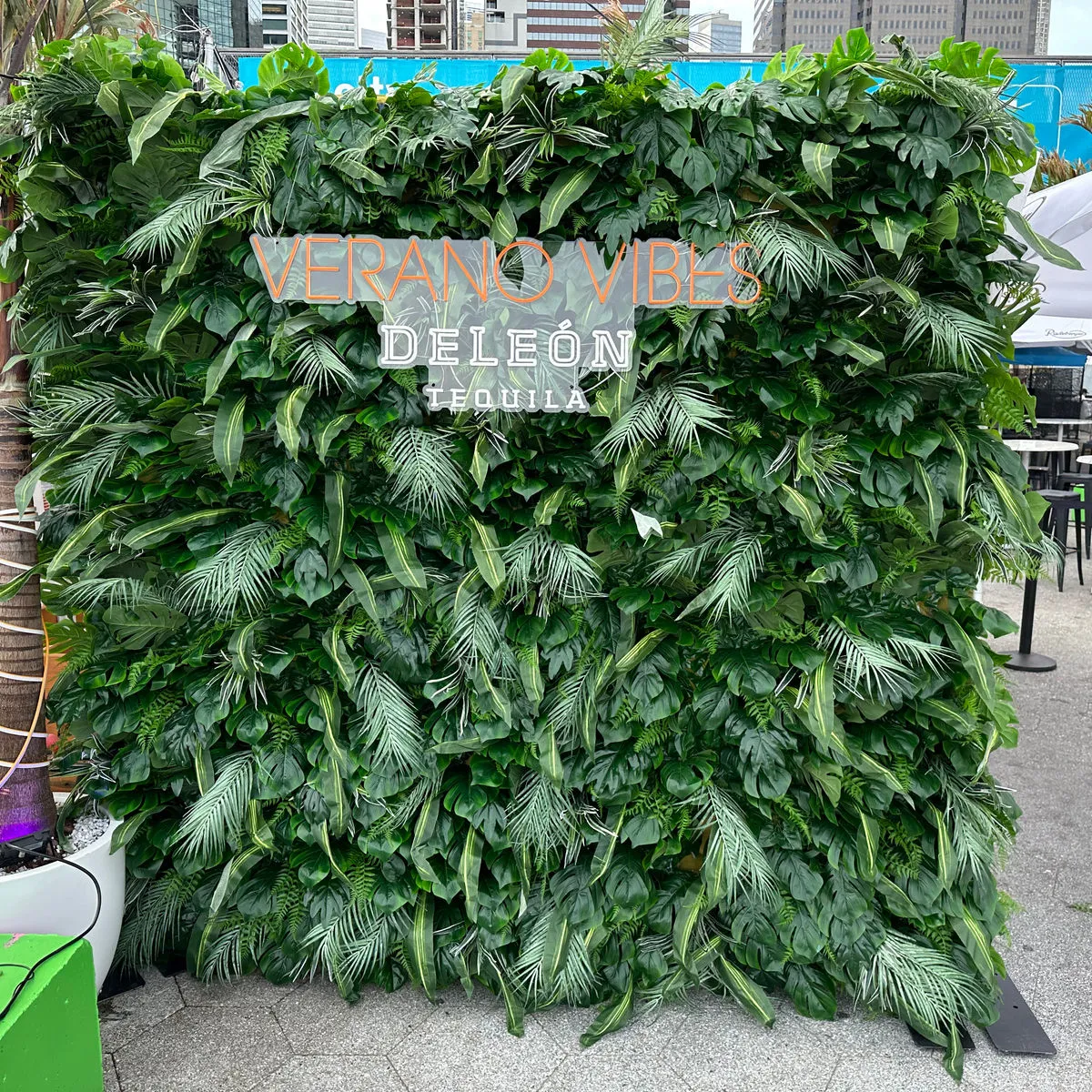 NYC Flower Walls at a corporate event