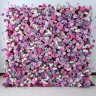 Purple Baby flower wall rental
